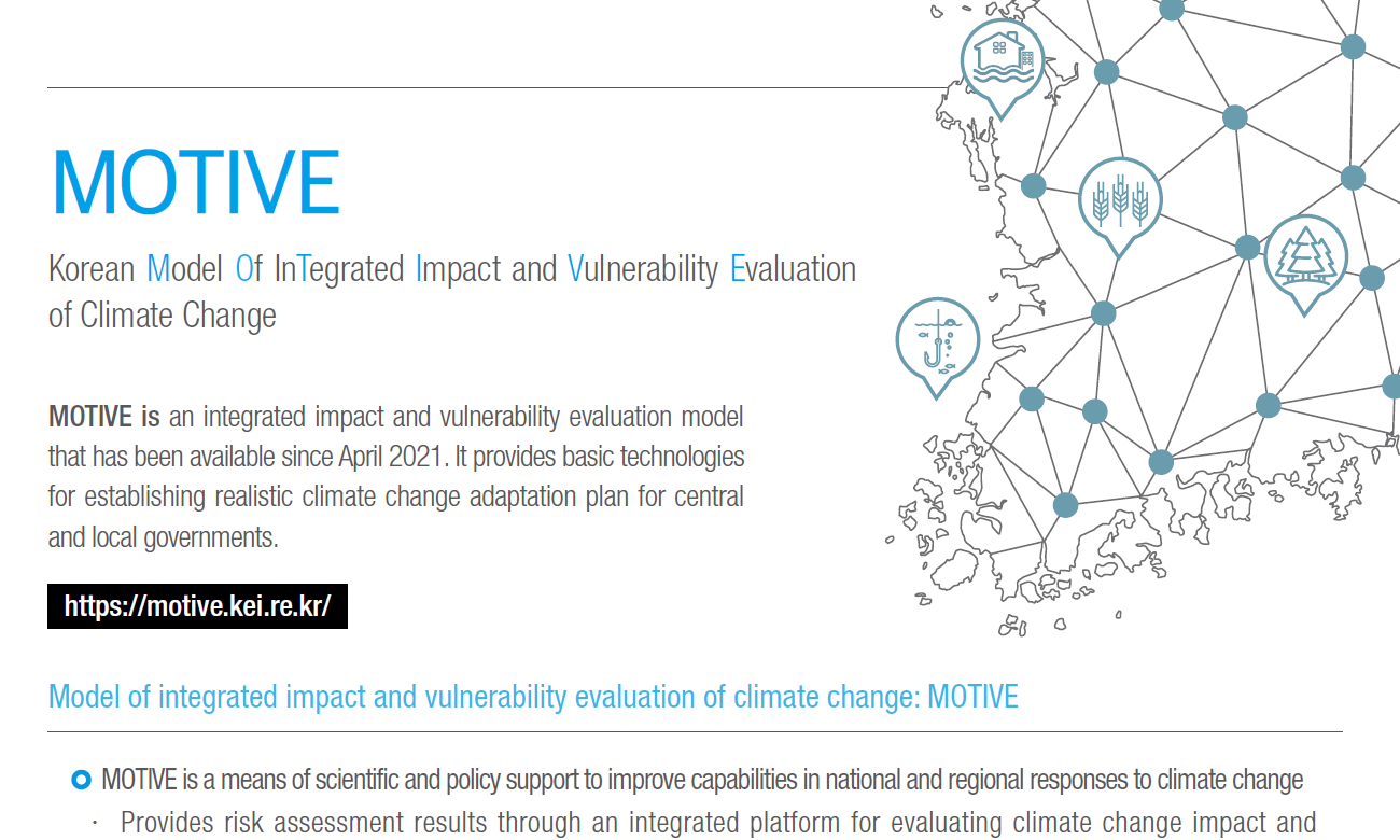 [Leaflet] Korean Model of Integrated Impact and Vulnerability Evaluation of Climate Change (2021) (eng)